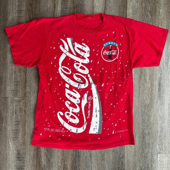Vintage 1994 Coca Cola T-Shirt Single Stitch Coke Tee - Picture 1 of 6